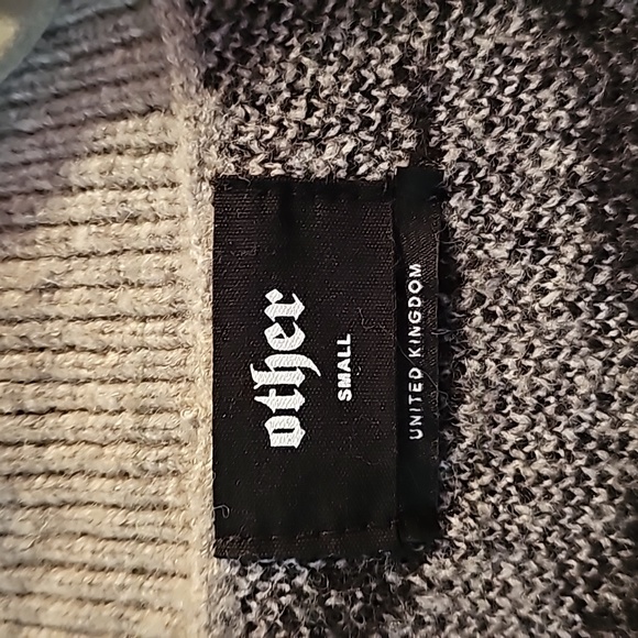 OTHER UK gray zebra cardigan - Picture 3 of 6